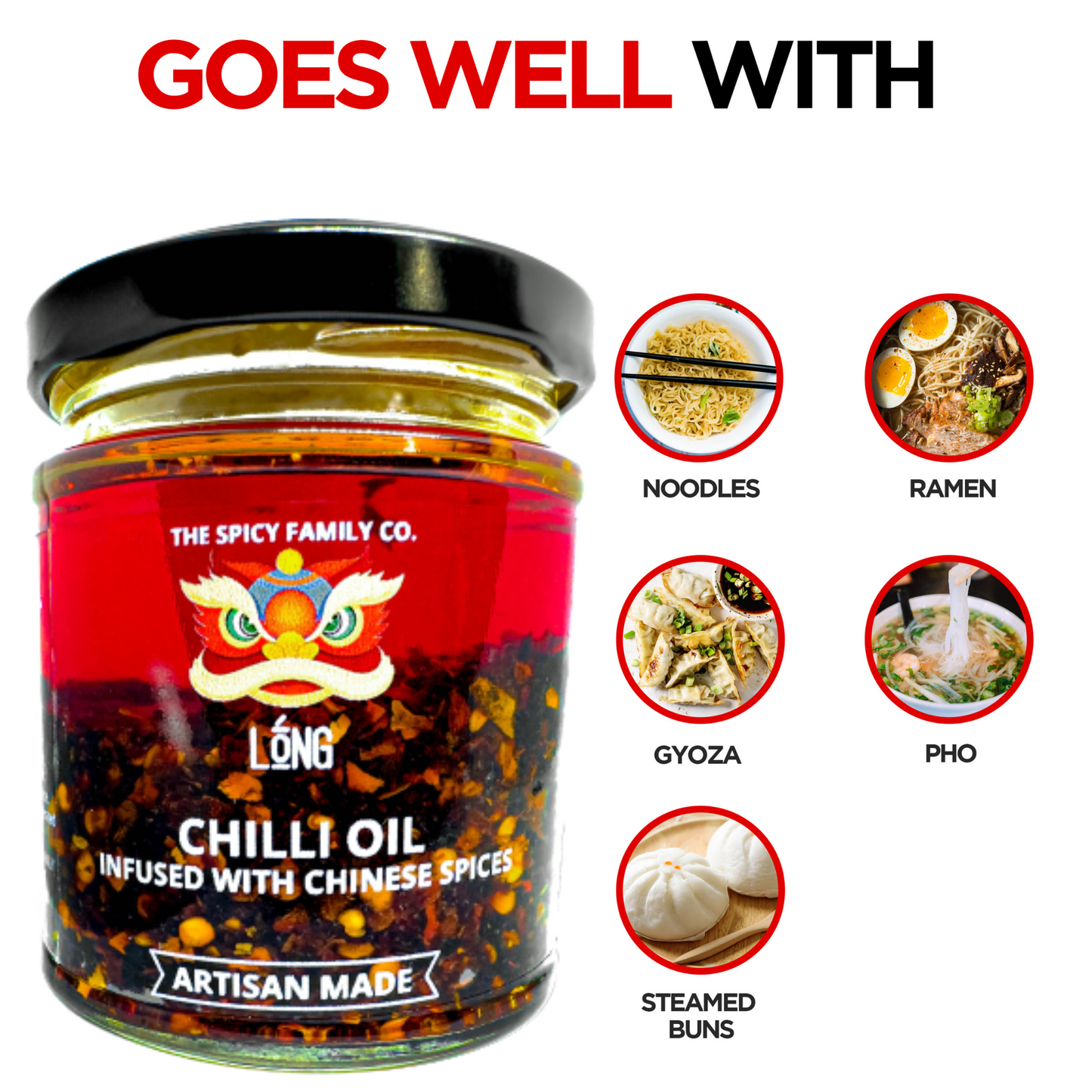 Dragon's Fire: Bold Chilli Oil with Authentic Chinese Spices